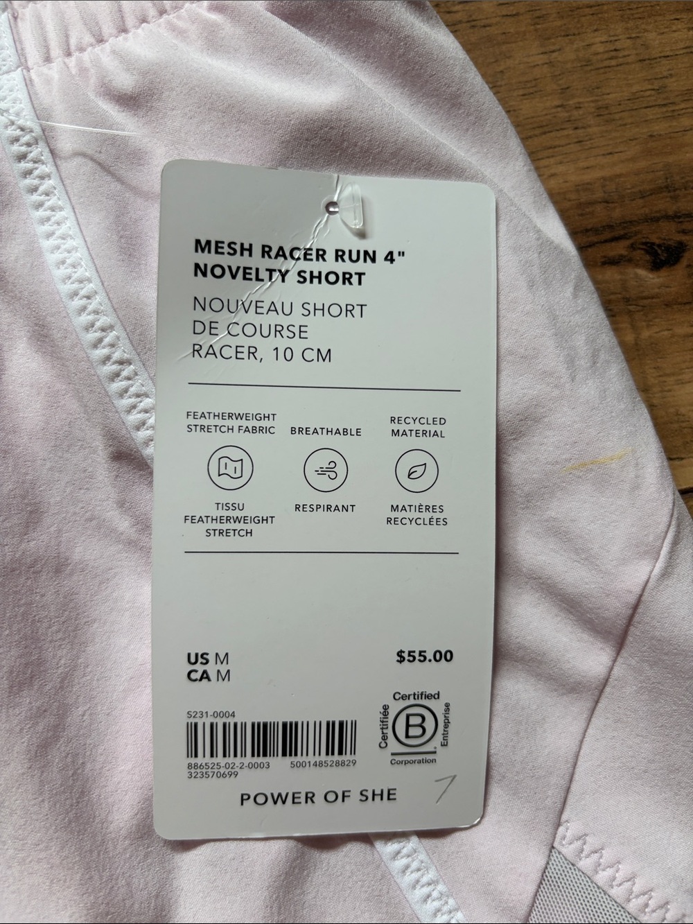 NWT Athleta Mesh Run Racer Mid Rise 4” Short - Picture 3 of 5